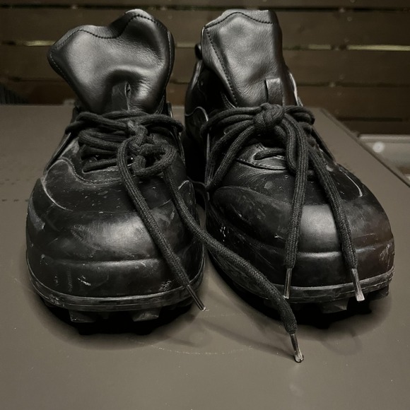 Jil Sander Shoes Mens Size 9 Black Leather Chunky Platform Sole Made In Italy - Picture 11 of 13